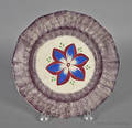 Purple spatter plate 19th c