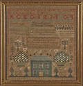 Scottish needlework sampler wrought by