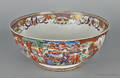 Chinese export porcelain mandarin palette bowl early 19th c