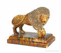 Bennington Vermont flint enamel lion ca 1850