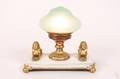 Art Deco Figural Table Lamp w Sphinxes