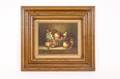 Oil on Canvas Still Life in Basket Signed