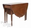 Hepplewhite mahogany drop leaf dining table