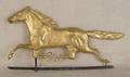 New England Smuggler copper hollow body running horse weathervane 19th c
