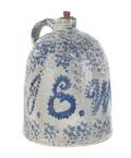 Blue spongeware jug 19th c