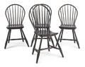 Set of four Pennsylvania bowback Windsor chairs ca 1815