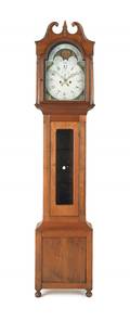 Pennsylvania Federal walnut tall case clock