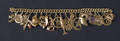 18K yellow gold charm bracelet with twenty various gold charms