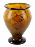 Daum Nancy cameo art glass vase