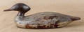 New England carved and painted merganser duck decoy early 20th c