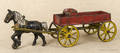 Kenton cast iron horse drawn buckboard wagon