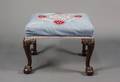 Chippendale Style Needlepoint Covered StoolBench