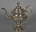 Philadelphia coin silver teapot ca 1835