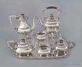 Sevenpiece International sterling silver tea service