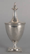 Philadelphia silver sugar urn ca 1790