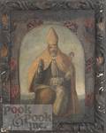 Continental oil on leather portrait of a church dignitary