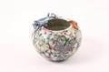 Chinese Porcelain Bowl wApplied Bat  Dragon