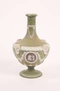 Tricolor Wedgewood Urn w Bacchic Mask Heads