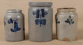 Three Pennsylvania stoneware jars 19th c
