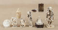 Group of Chinese and Japanese carved ivory