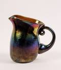 Kim Newcomb Iridescent Art Glass Pitcher