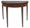 English Hepplewhite mahogany card table