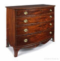 Federal mahogany bowfront chest of drawers