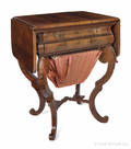 Empire mahogany sewing stand