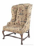 George I walnut wing chair ca 1730
