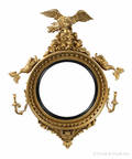 Giltwood girondole mirror ca 1800