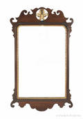 Chippendale mahogany looking glass late 18th c