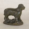 American redware figure of a standing dog 19th c