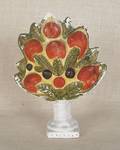 Pennsylvania chalkware compote of fruit 19th c
