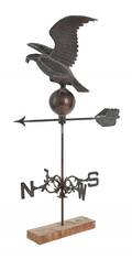 Copper eagle weathervane late 19th c