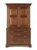 Chippendale style walnut press cupboard by Russ Kramer