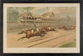 Currier  Ives lithograph titled  The Futurity Race at Sheepshead Bay