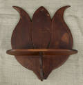 Pennsylvania poplar tulip and heart hanging shelf