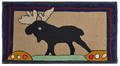 Hooked rug of moose 20th c