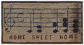 Hooked rug of musical notes 20th c