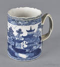 Chinese export porcelain Nanking tankard 19th c