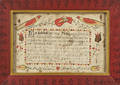 Southeastern Pennsylvania ink and watercolor fraktur vorschrift ca 1800