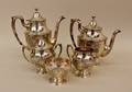 Hand Chased Sterling Silver Tea Service