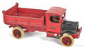 Arcade cast iron  White  dump truck
