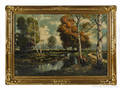 American oil on canvas landscape