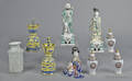 Collection of Chinese porcelain figures and vases