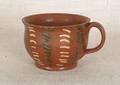 Pennsylvania redware mug 19th c