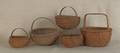 Five split oak baskets