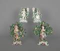 Four porcelain bocage figural groups