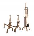Wrought iron fireplace set