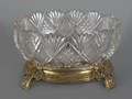 French ormolu mounted cut glass centerpiece bowl